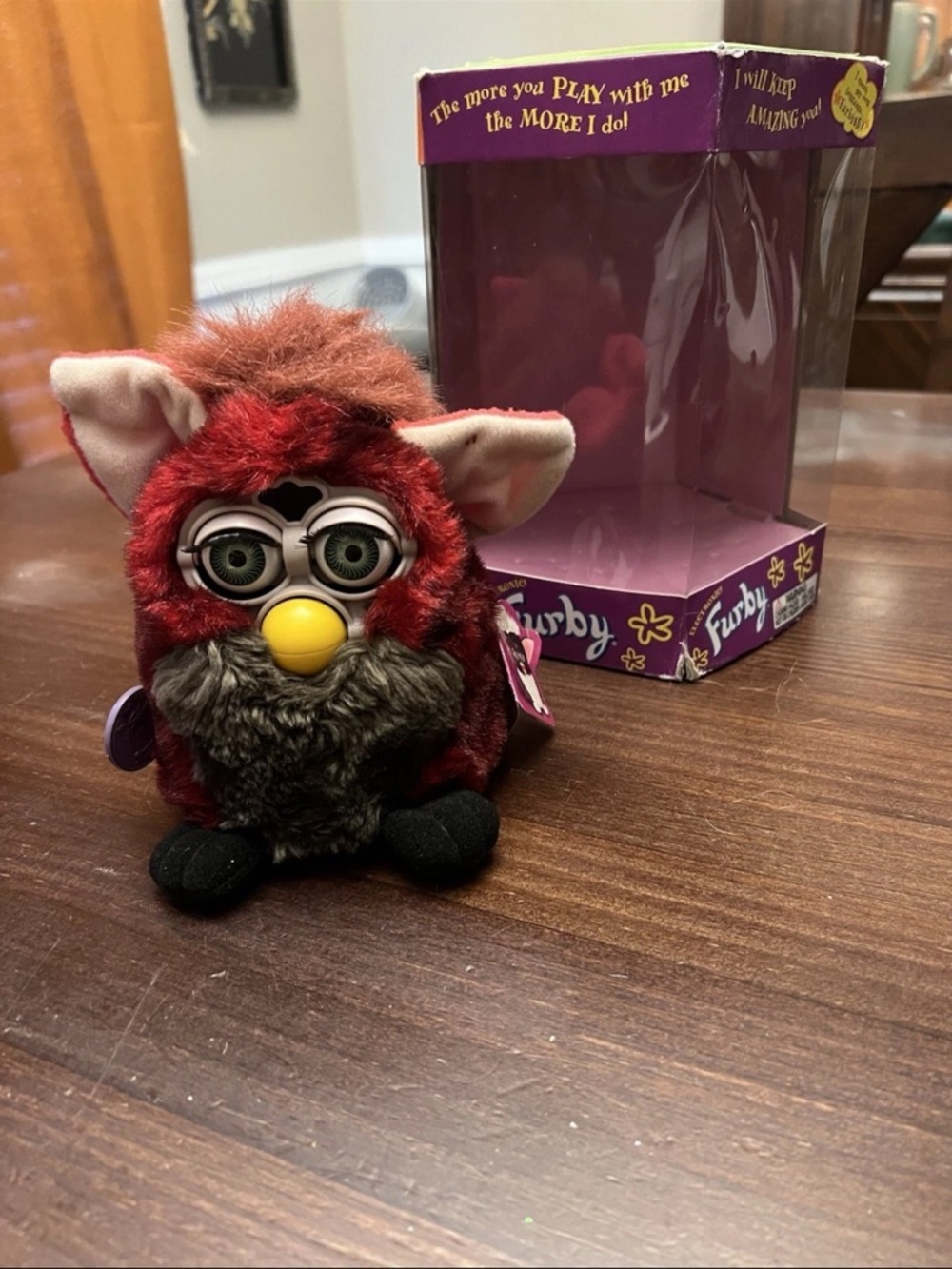 Y2K rare red wolf furby (not working)
